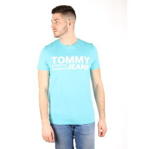 Tommy Hilfiger pánské modré tričko Basic